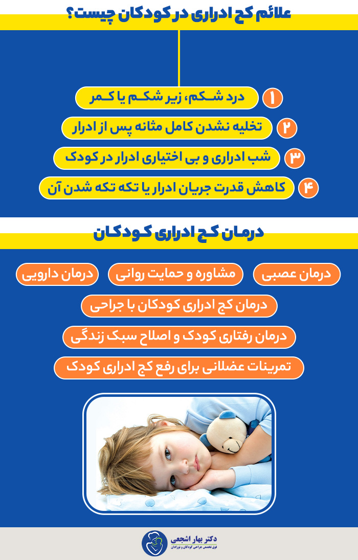 علت کج شدن ادرار در کودکان